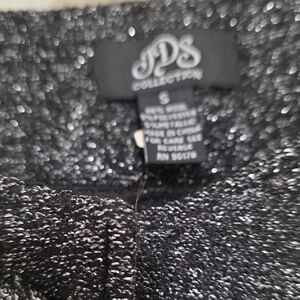 JS Collections Black and Metallic Top